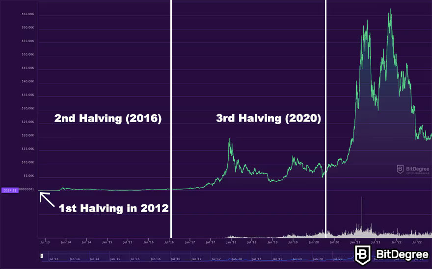 Gráfico: Halving anteriores